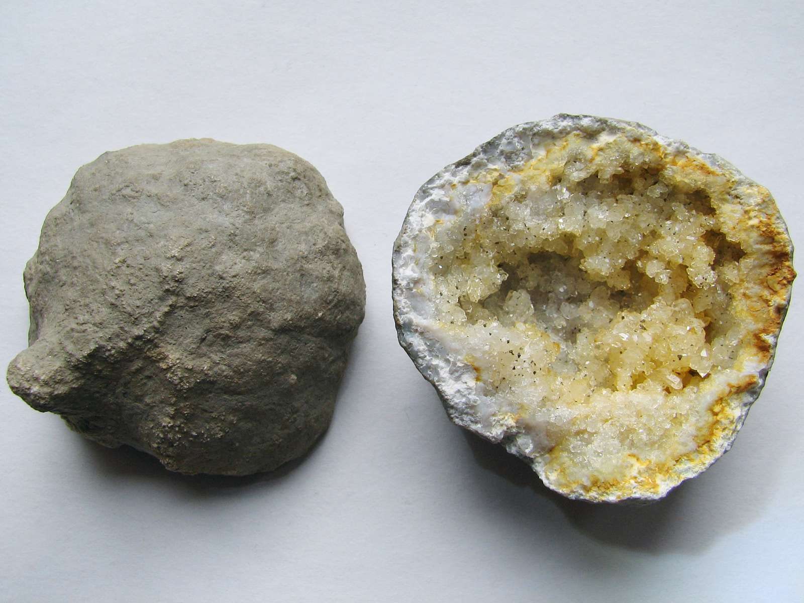 Keokuk Geode specimen - Geode from Keokuk County Iowa